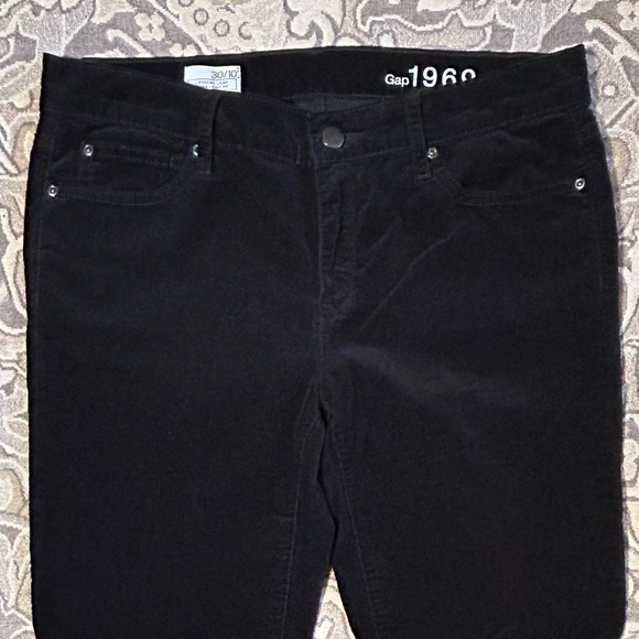 Gap 1969 Black Corduroy Legging Jeans. Skinny Jeans Cords. Waist size 30 - Picture 10 of 11